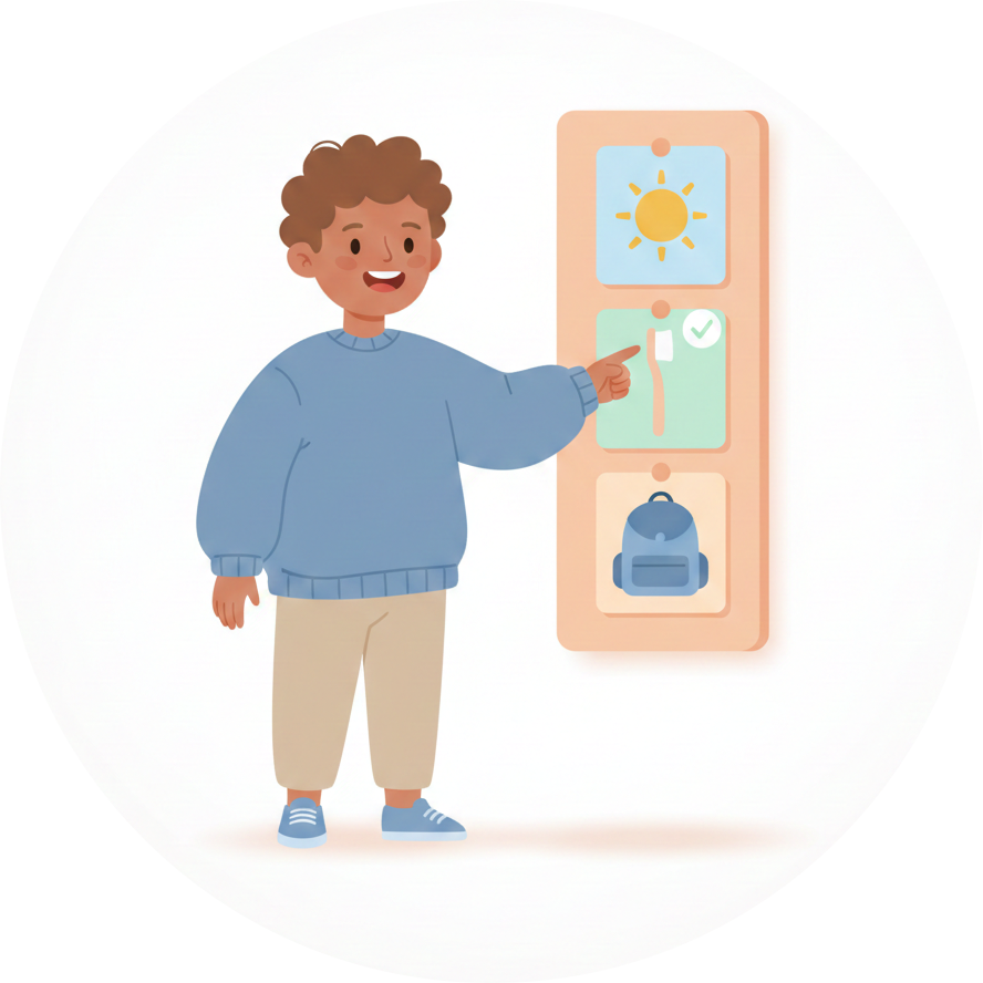 Visual Schedules & Picture Schedules illustration